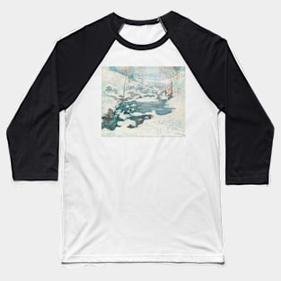 Icebound by John Henry Twachtman Baseball T-Shirt